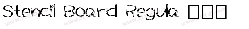 Stencil Board Regula字体转换